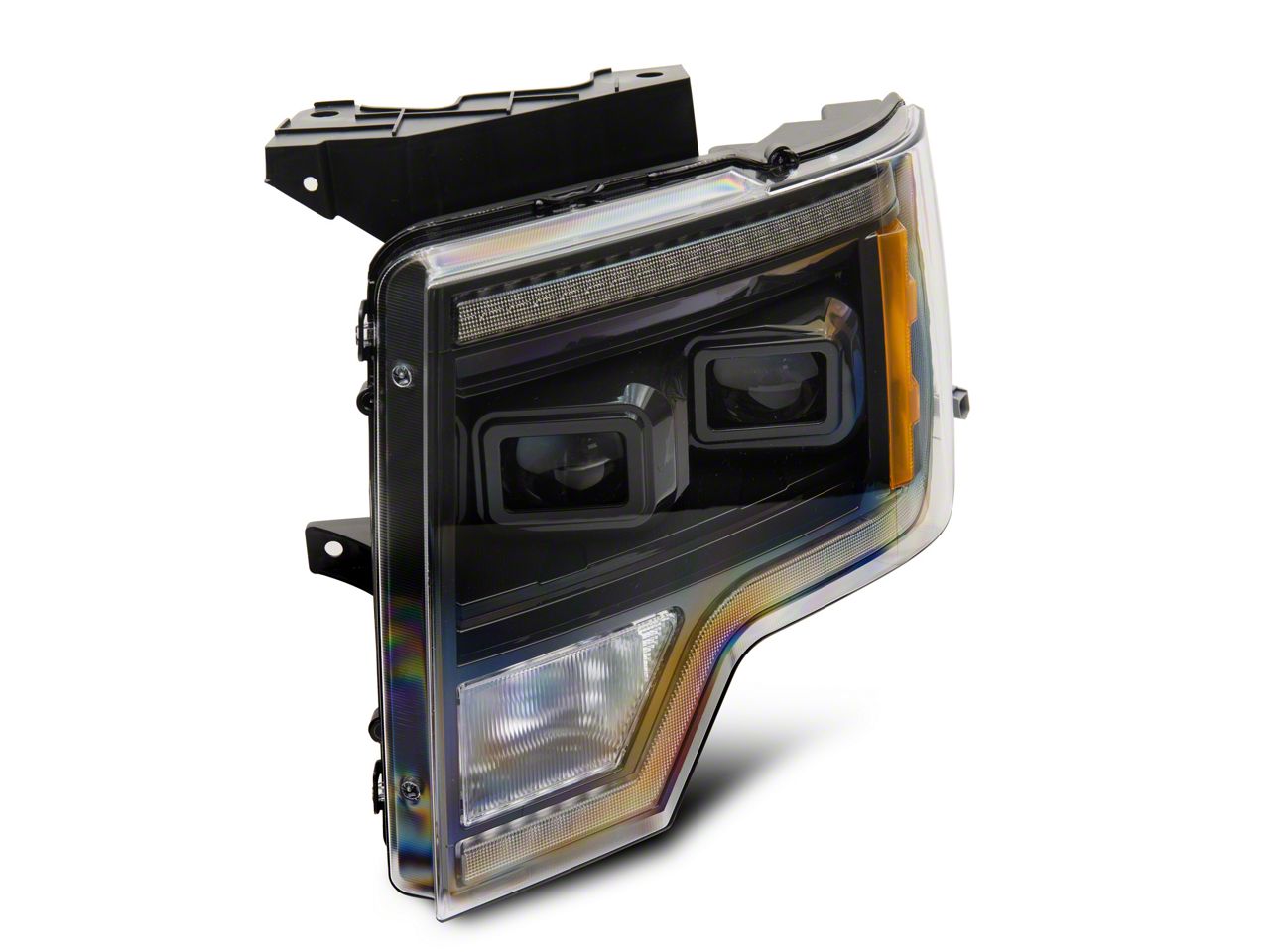 Morimoto F-150 XB Hybrid LED Headlights; Black Housing; Clear Lens