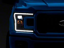 Morimoto XB Hybrid LED Headlights; Black Housing; Smoked Lens (18-20 F-150 w/ Factory Halogen Headlights)