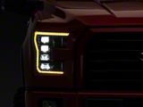 Morimoto XB LED Headlights; Black Housing; Clear Lens (15-17 F-150; 18-20 F-150 Raptor)