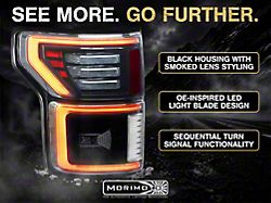 Morimoto XB LED Tail Lights; Black Housing; Clear Lens (15-20 F-150)