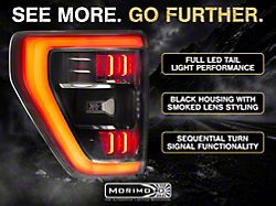 Morimoto XB LED Tail Lights; Black Housing; Smoked Lens (21-23 F-150 w/o OnBoard Scales)