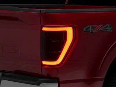 Morimoto XB LED Tail Lights; Black Housing; Red Lens (21-23 F-150 w/ Factory BLIS Tail Lights)