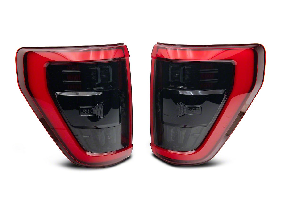 Morimoto F-150 XB LED Tail Lights; Black Housing; Red Lens LF734 