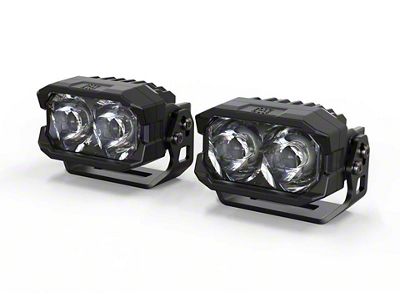Morimoto 2Banger LED Pod Lights; HXB White Spot Beam (Universal; Some Adaptation May Be Required)
