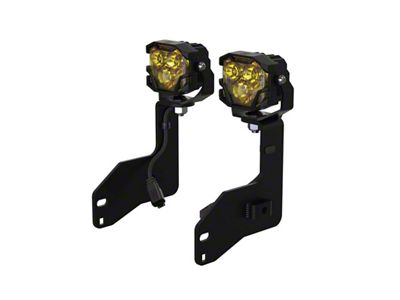 Morimoto 4Banger Ditch Light Kit; NCS Yellow Flood Beam (11-16 F-250 Super Duty)