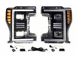 Morimoto XB Hybrid LED Headlights; Black Housing; Clear Lens (17-19 F-250 Super Duty)