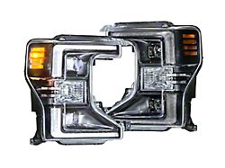 Morimoto XB Hybrid LED Headlights; Black Housing; Clear Lens (20-22 F-250 Super Duty w/ Factory LED Headlights)