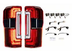 Morimoto XB LED Tail Lights; Black Housing; Red Lens (23-26 F-250 Super Duty w/ Factory Halogen Tail Lights)