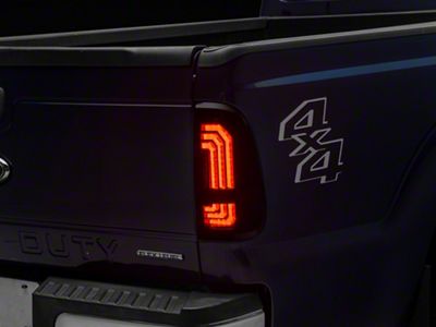 Morimoto XB LED Tail Lights; Black Housing; Smoked Lens (99-16 F-250 Super Duty)
