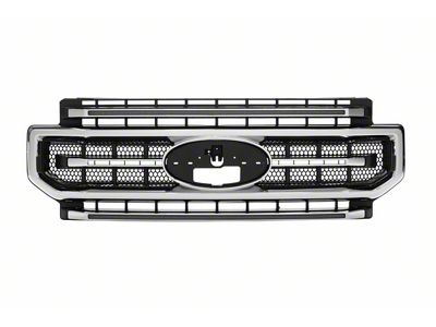 Morimoto XBG LED Upper Replacement Grille with Amber DRL; Gloss Black (20-22 F-250 Super Duty)