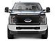 Morimoto XBG LED Upper Replacement Grille with Amber DRL; Paintable-Black (17-19 F-250 Super Duty)