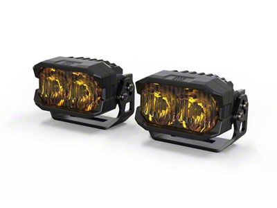 Morimoto 2Banger LED Pod Lights; NCS Yellow Combo Beam (Universal; Some Adaptation May Be Required)