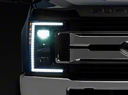 Morimoto XB Hybrid LED Headlights; Black Housing; Clear Lens (17-19 F-350 Super Duty w/ Factory Halogen Headlights)