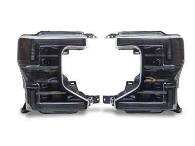 Morimoto XB LED Headlights with Amber DRL; Black Housing; Clear Lens (20-22 F-350 Super Duty w/ Factory Halogen Headlights)