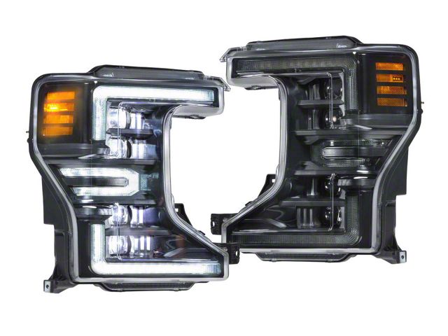 Morimoto XB LED Headlights; Black Housing; Clear Lens (20-22 F-350 Super Duty w/ Factory LED Headlights)