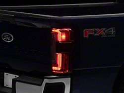 Morimoto XB LED Tail Lights; Black Housing; Red Lens (23-26 F-350 Super Duty w/ Factory Halogen Tail Lights)