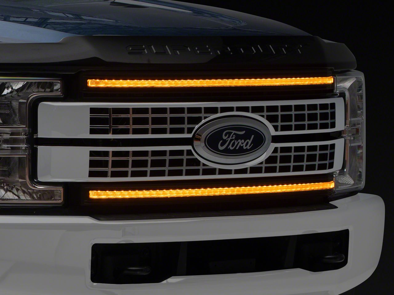 Chrome Mesh Grille For Ford F250 F350 F450 Super Duty 2017-2019 - View #5