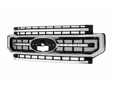 Morimoto XBG LED Upper Replacement Grille with White DRL; Chrome (20-22 F-350 Super Duty)