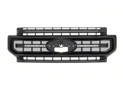 Morimoto XBG LED Upper Replacement Grille with White DRL; Gloss Black (20-22 F-350 Super Duty)