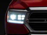 Morimoto GEN2 XB LED Headlights; Black Housing; Clear Lens (19-24 RAM 1500 w/ Factory Non-Projector Headlights)