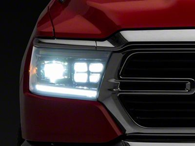 Morimoto GEN2 XB LED Headlights; Black Housing; Clear Lens (19-24 RAM 1500 w/ Factory Non-Projector Headlights)