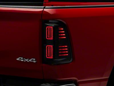 Morimoto XB LED Tail Lights; Black Housing; Smoked Lens (19-24 RAM 1500 w/ Factory Halogen Tail Lights)