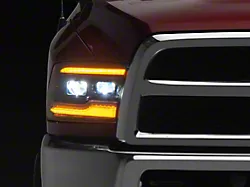 Morimoto XB LED Headlights with Amber DRL; Black Housing; Clear Lens (10-18 RAM 2500)