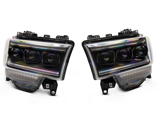 Morimoto XB LED Headlights; Black Housing; Clear Lens (19-24 RAM 2500 w/ Factory Halogen Headlights)