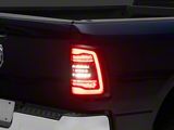 Morimoto XB LED Tail Lights; Black Housing; Red Lens (19-24 RAM 2500 w/o Blind Spot Monitoring)