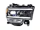 Morimoto XB Hybrid LED Headlights; Black Housing; Clear Lens (19-24 RAM 3500 w/ Factory Non-Projector Headlights)