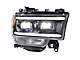 Morimoto XB Hybrid LED Headlights; Black Housing; Clear Lens (19-24 RAM 3500 w/ Factory Non-Projector Headlights)