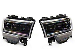Morimoto XB LED Headlights; Black Housing; Clear Lens (19-25 RAM 3500 w/ Factory Halogen Headlights)