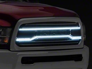 Chrome LED Lighted Grille For 13-18 Dodge Ram 1500 Replacement Upper