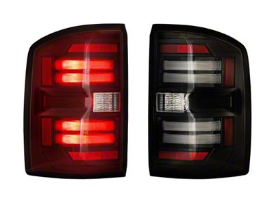 Morimoto XB LED Tail Lights; Black Housing; Red Lens (15-19 Sierra 2500 HD w/ Factory Halogen Tail Lights)