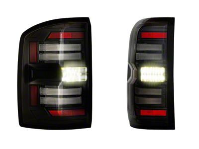 Morimoto XB LED Tail Lights; Black Housing; Smoked Lens (15-19 Sierra 2500 HD w/ Factory Halogen Tail Lights)