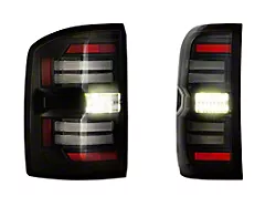 Morimoto XB LED Tail Lights; Black Housing; Smoked Lens (15-19 Sierra 2500 HD w/ Factory Halogen Tail Lights)