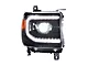Morimoto XB LED Headlights; Black Housing; Clear Lens (15-19 Sierra 3500 HD w/o Factory LED Turn Signals)