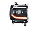 Morimoto XB LED Headlights; Black Housing; Clear Lens (15-19 Sierra 3500 HD w/o Factory LED Turn Signals)