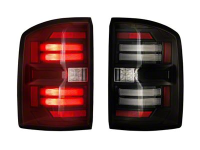 Morimoto XB LED Tail Lights; Black Housing; Red Lens (15-19 Sierra 3500 HD SRW w/ Factory Halogen Tail Lights)