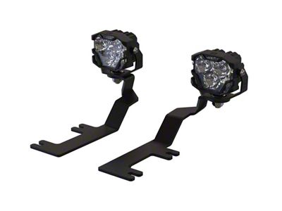 Morimoto 4Banger Ditch Light Kit; NCS Yellow Flood Beam (14-18 Silverado 1500)