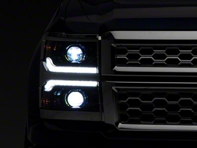 Morimoto XB LED Headlights; Chrome Housing; Clear Lens (14-15 Silverado 1500)