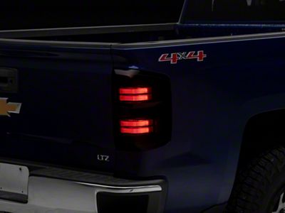 Morimoto XB LED Tail Lights; Black Housing; Red Lens (14-18 Silverado 1500 w/ Factory Halogen Tail Lights)