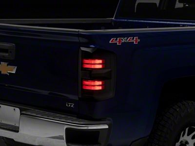 Morimoto XB LED Tail Lights; Black Housing; Smoked Lens (14-18 Silverado 1500 w/ Factory Halogen Tail Lights)