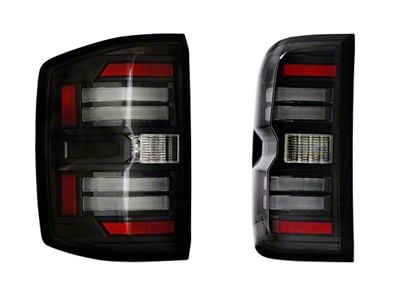 Morimoto XB LED Tail Lights; Black Housing; Smoked Lens (15-19 Silverado 2500 HD w/ Factory Halogen Tail Lights)