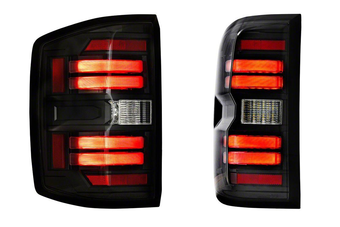 Morimoto Silverado 2500 XB LED Tail Lights; Black Housing; Smoked