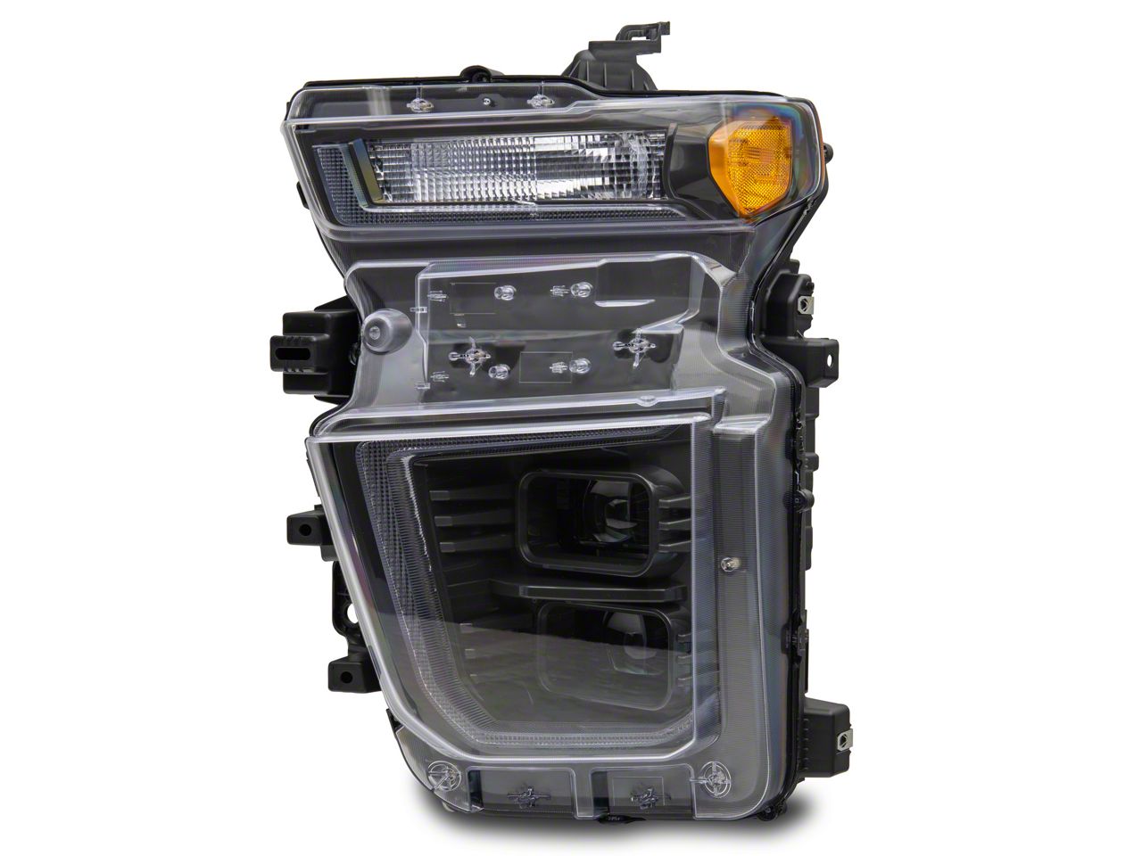 Morimoto Silverado 3500 XB Hybrid LED Headlights; Black