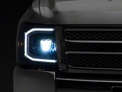 Morimoto XB LED Headlights; Black Housing; Clear Lens (07-14 Silverado 3500 HD)