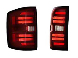 Morimoto XB LED Tail Lights; Black Housing; Red Lens (15-19 Silverado 3500 HD w/ Factory Halogen Tail Lights)