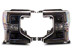Morimoto XB Hybrid LED Headlights; Black Housing; Clear Lens (20-22 F-250 Super Duty w/ Factory Halogen Headlights)