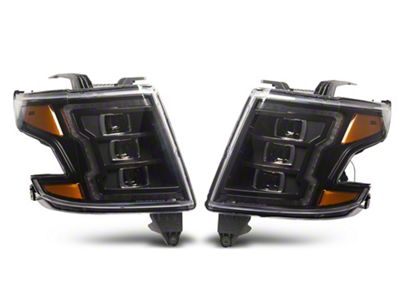 Morimoto XB LED Headlights; Black Housing; Clear Lens (15-20 Tahoe)